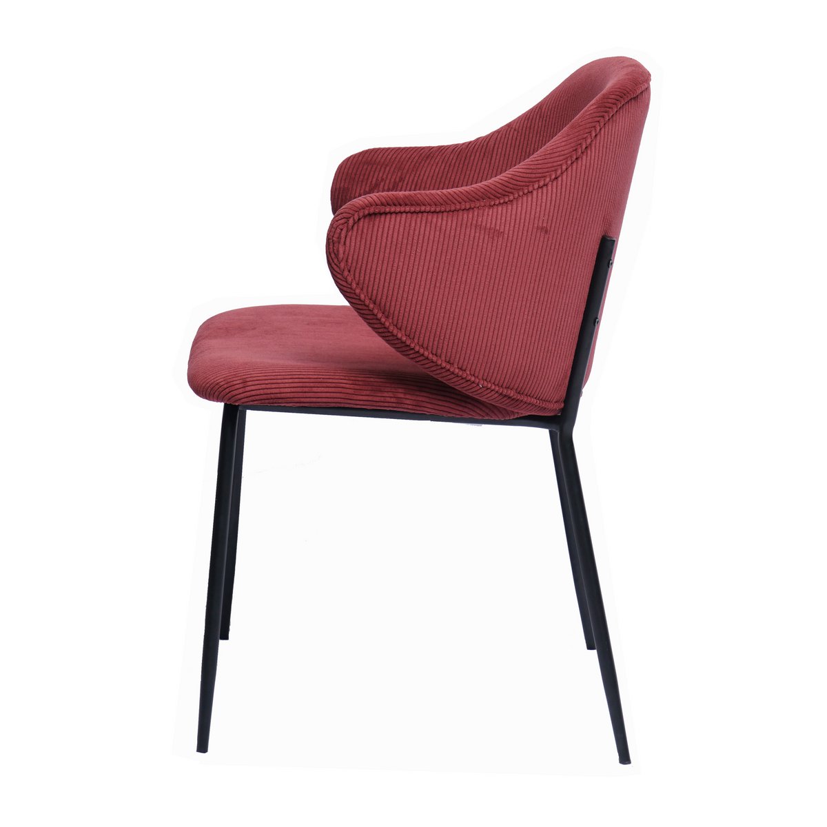 Set of 2 armchairs, berry