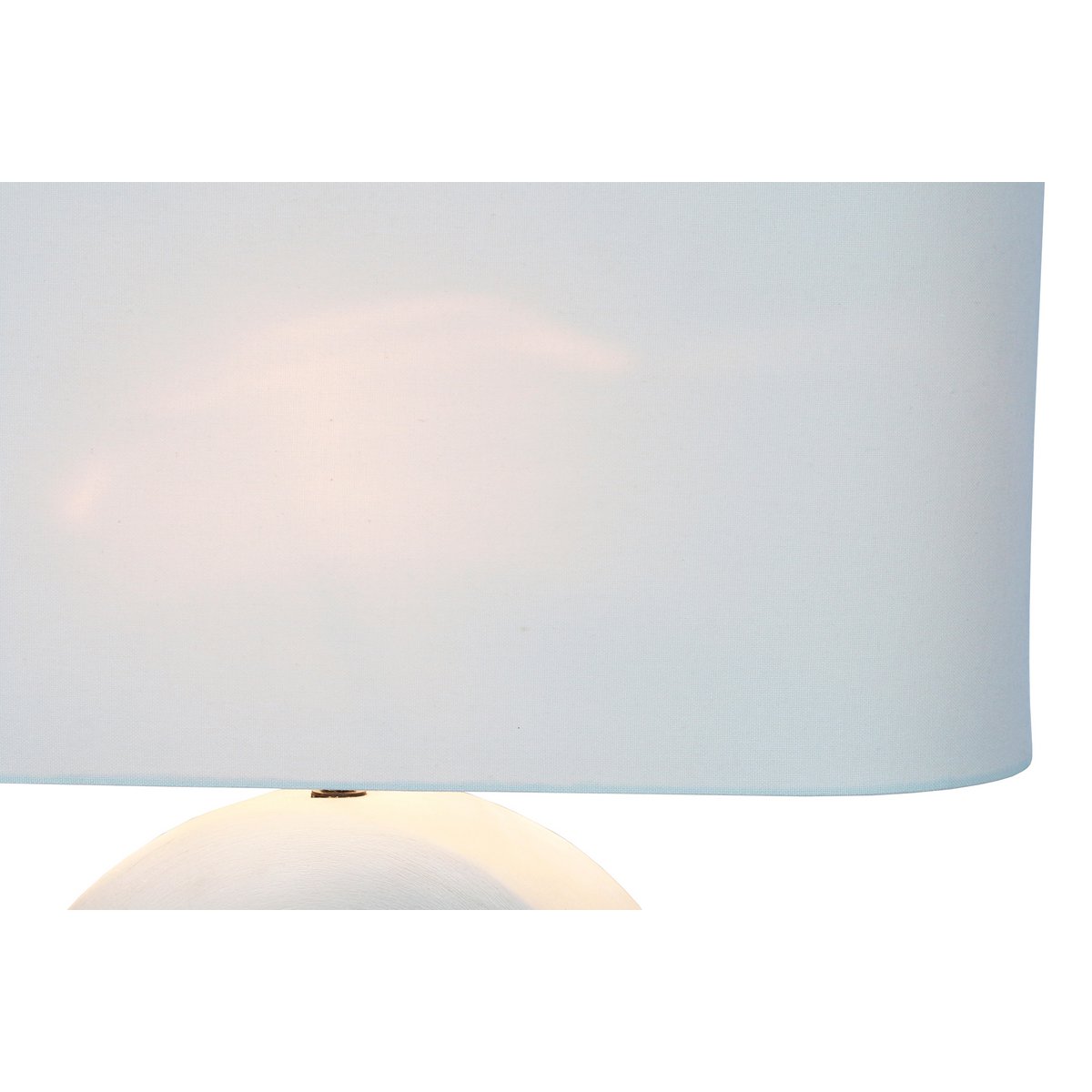Table lamp ceramic/linen blue/white