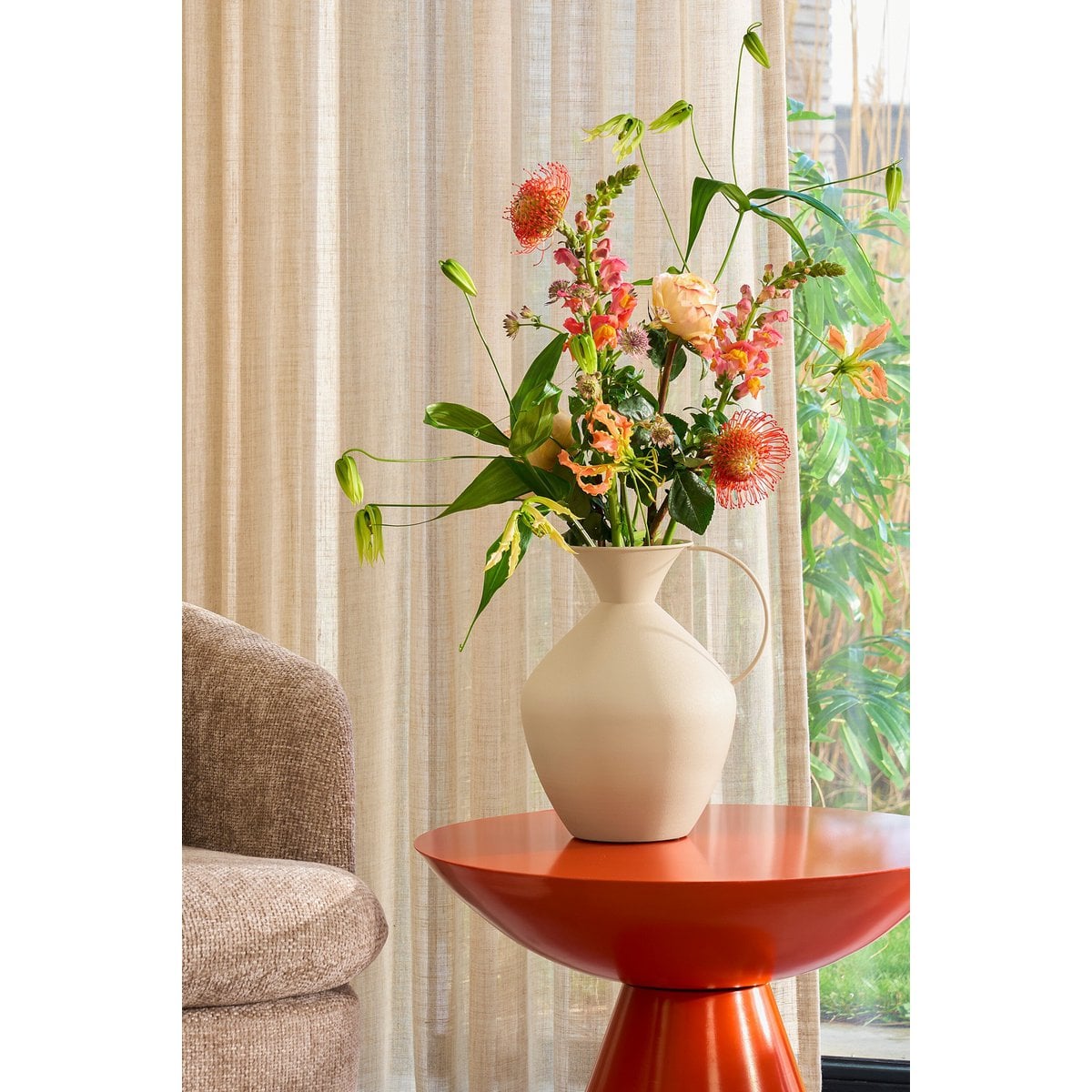 Vase Gyge Cremeweiß