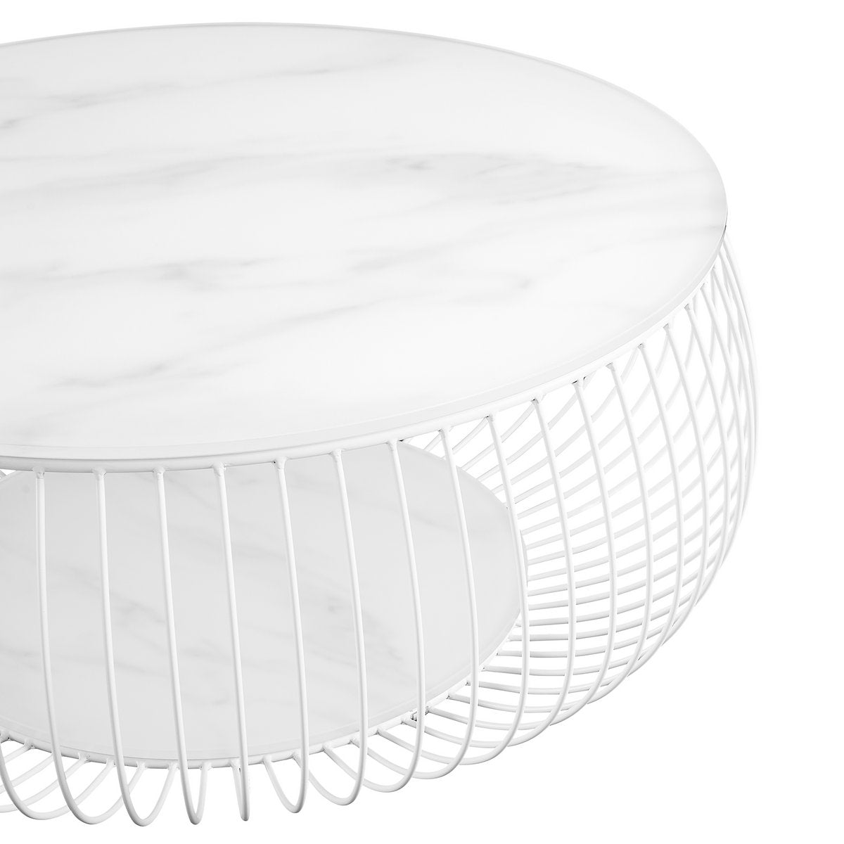 Coffee table Ø 86 cm white