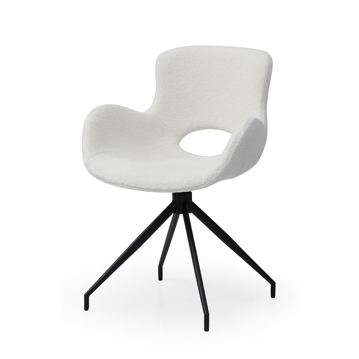 Armchair with cut-out back White