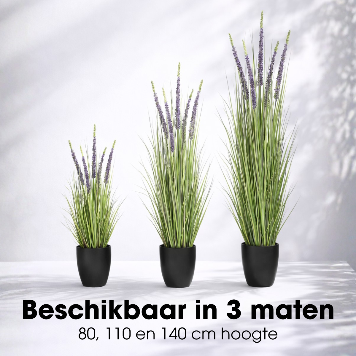 Künstliche Pflanze Ziergras Lila