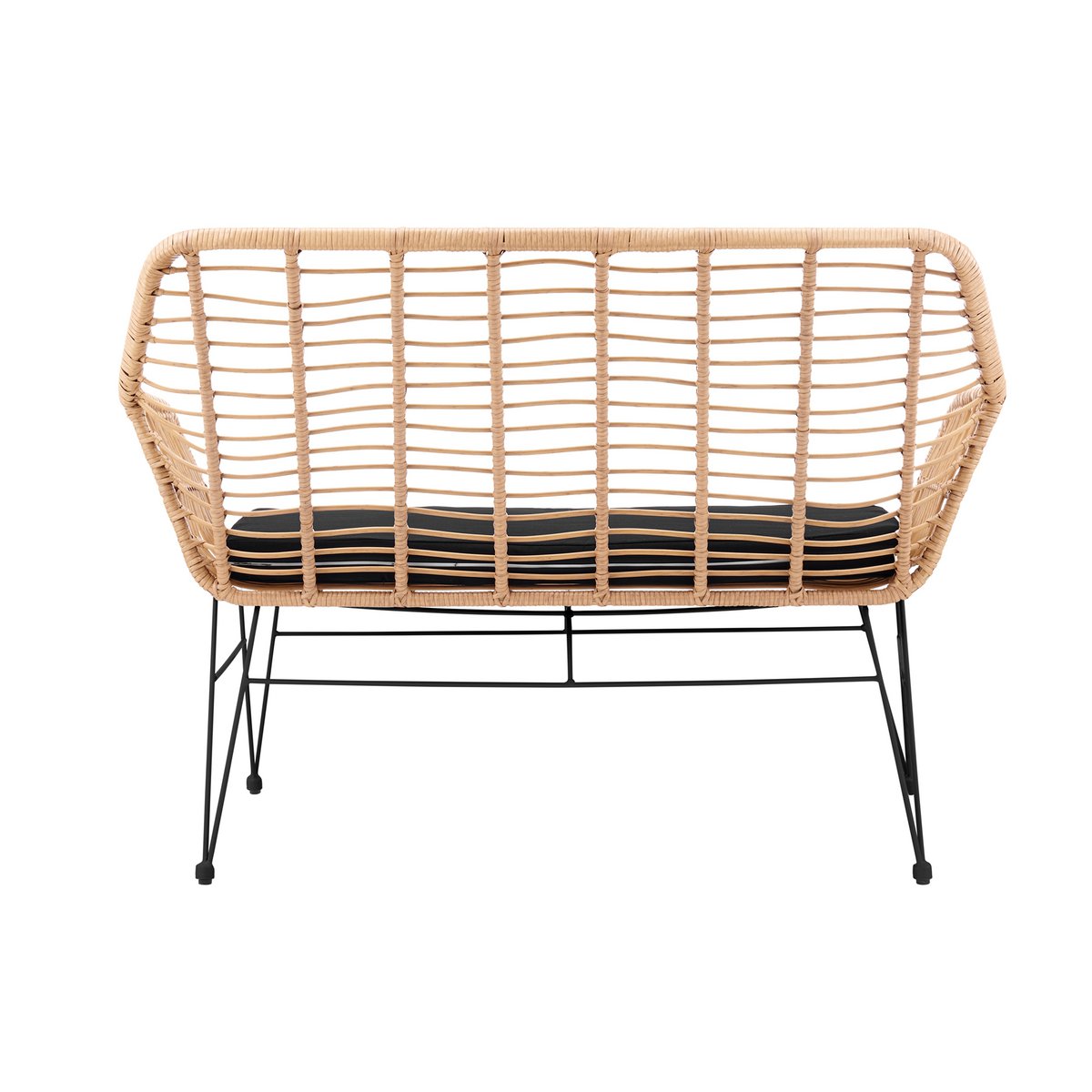 Bench in natural rattan look