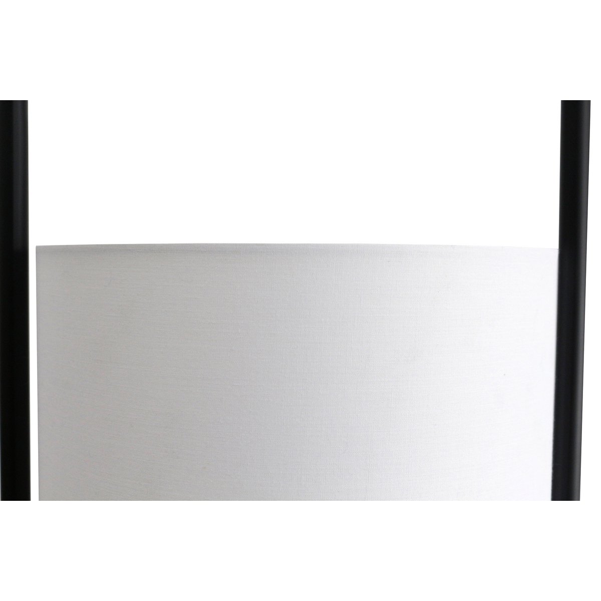 Floor lamp acacia wood natural/white 153 cm