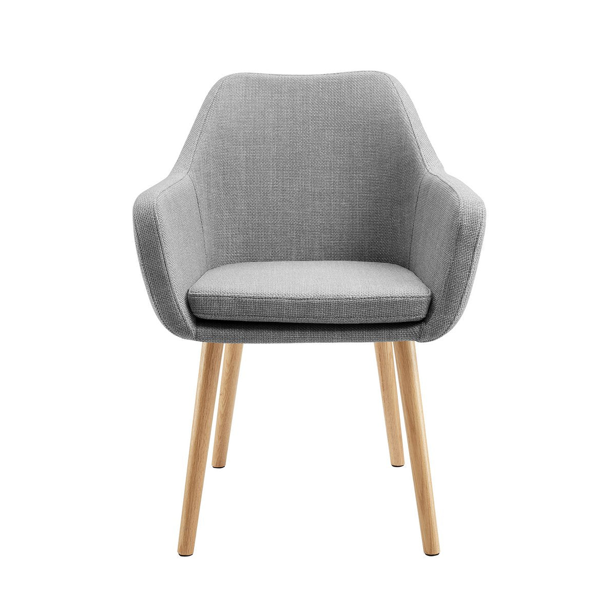 Armchair structural fabric light gray