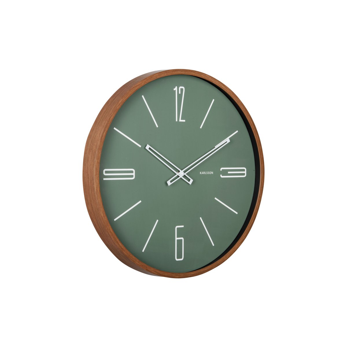 Wanduhr mit der Aufschrift „Groß“.