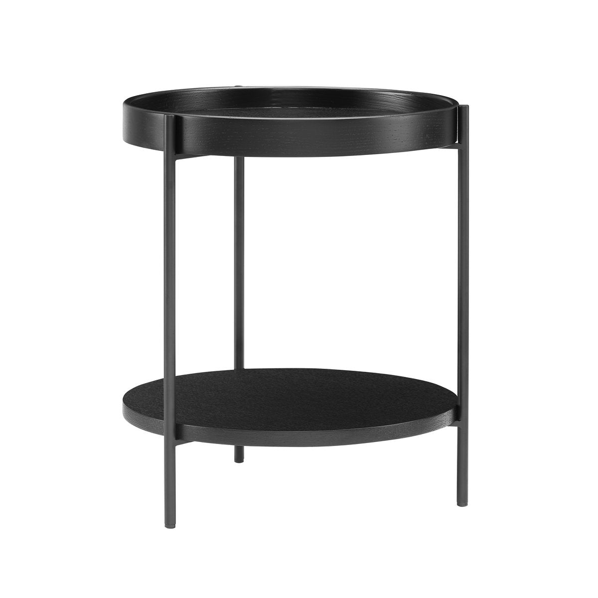 Coffee table set of 2 black
