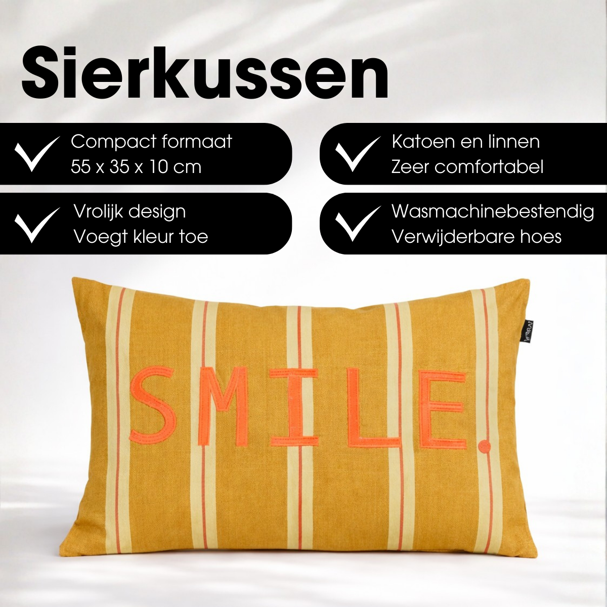 Dekokissen Braun
