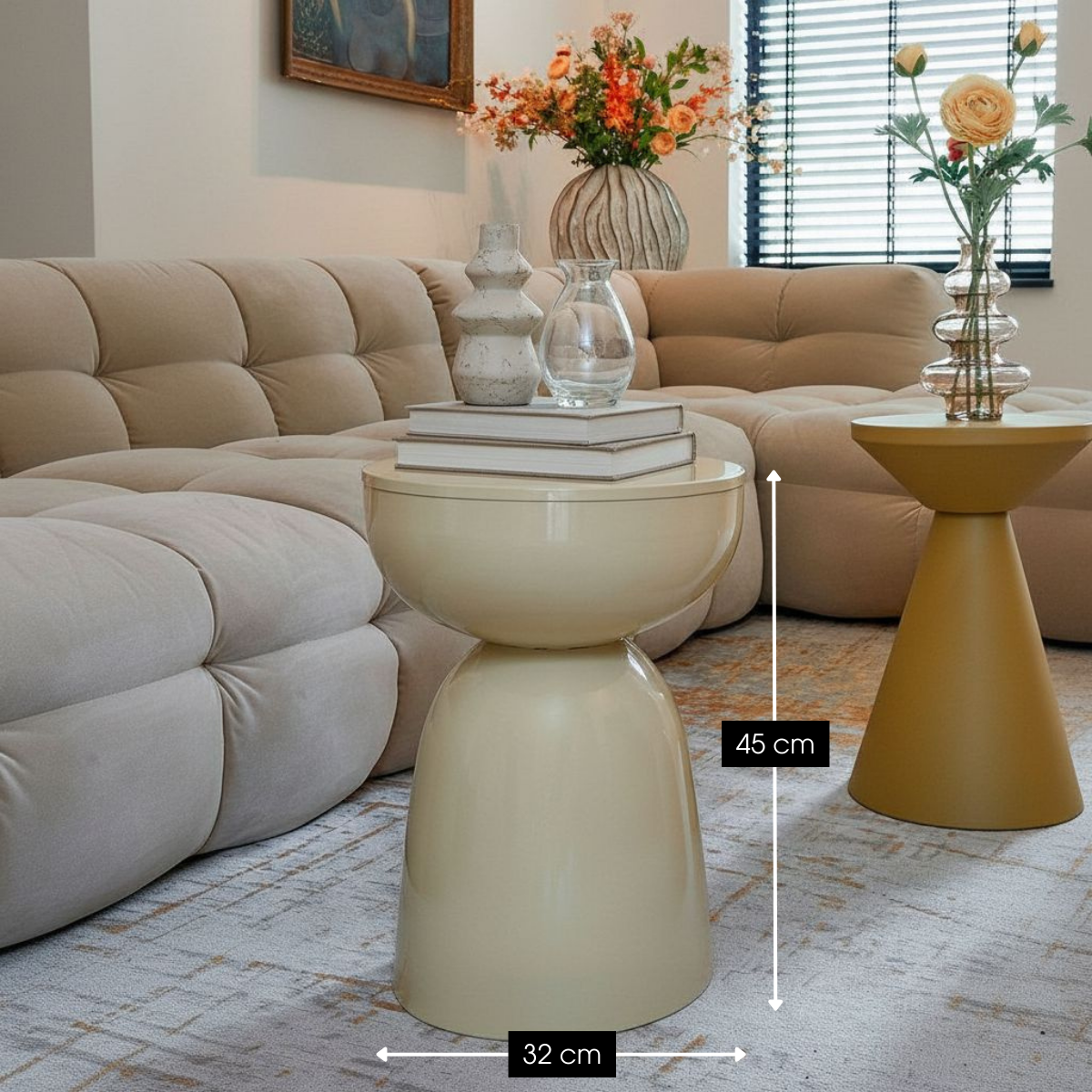Elliott Beige Beistelltisch