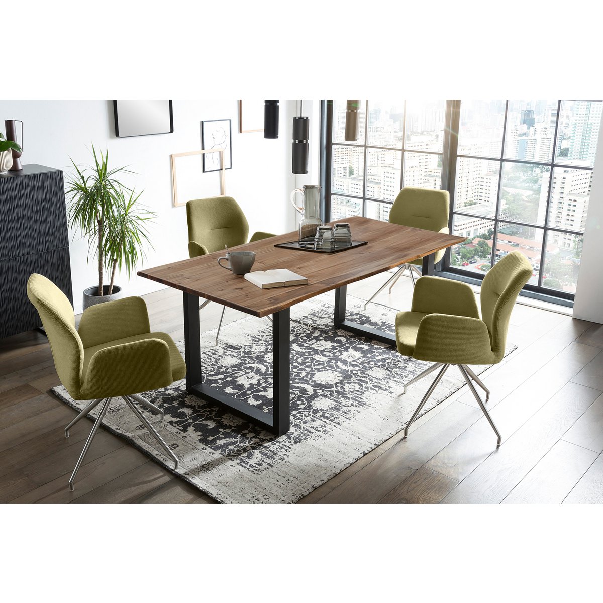 Dining group 5 pieces 160x90 cm