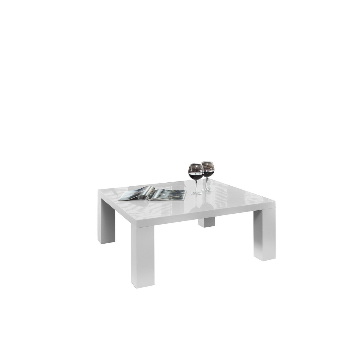 Coffee table 90x90x40 cm white