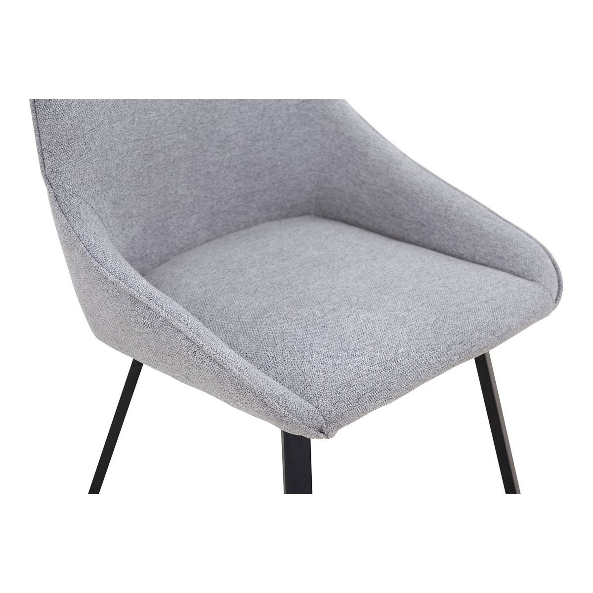 Dining chair set of 2 grey
