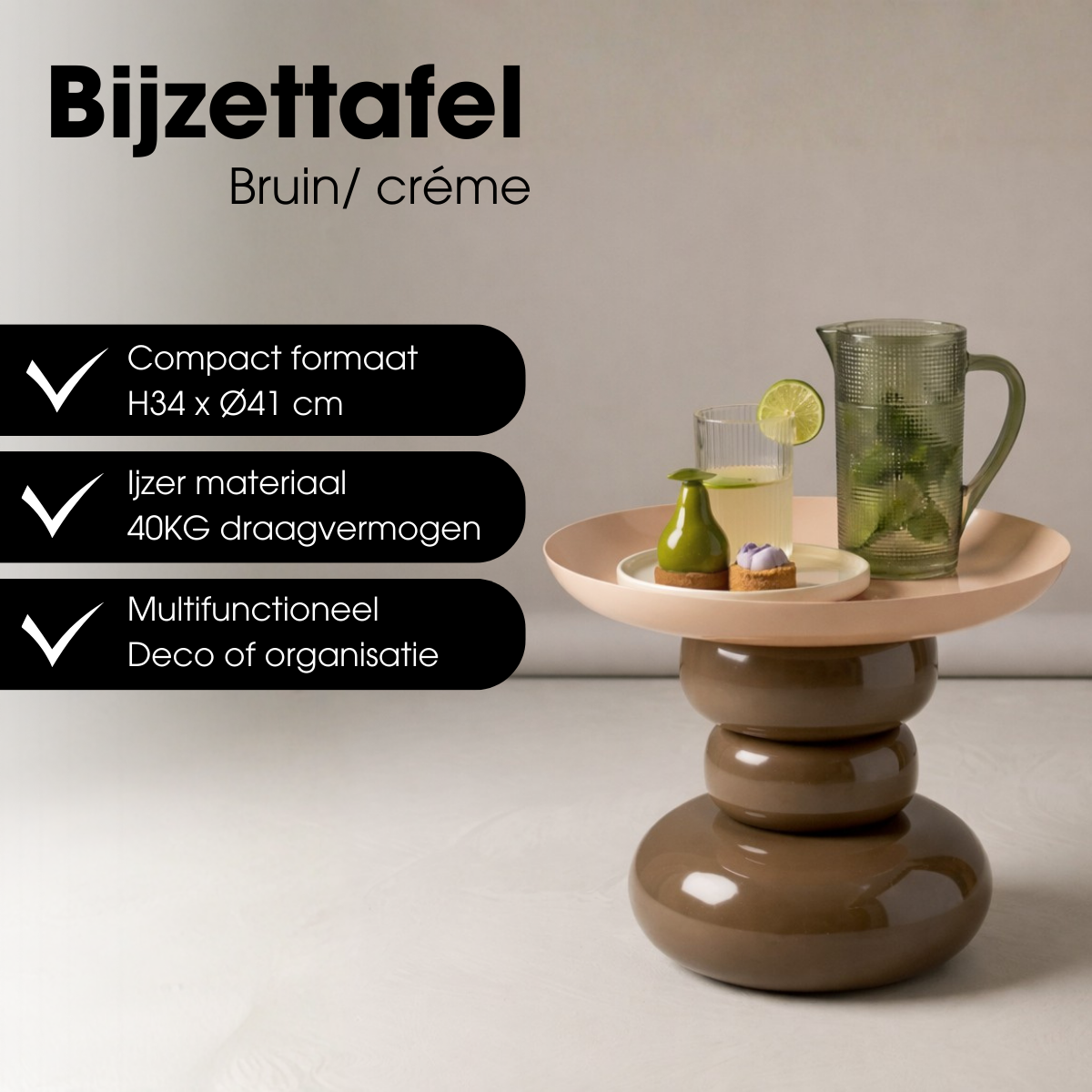 Beistelltisch Zita Brown