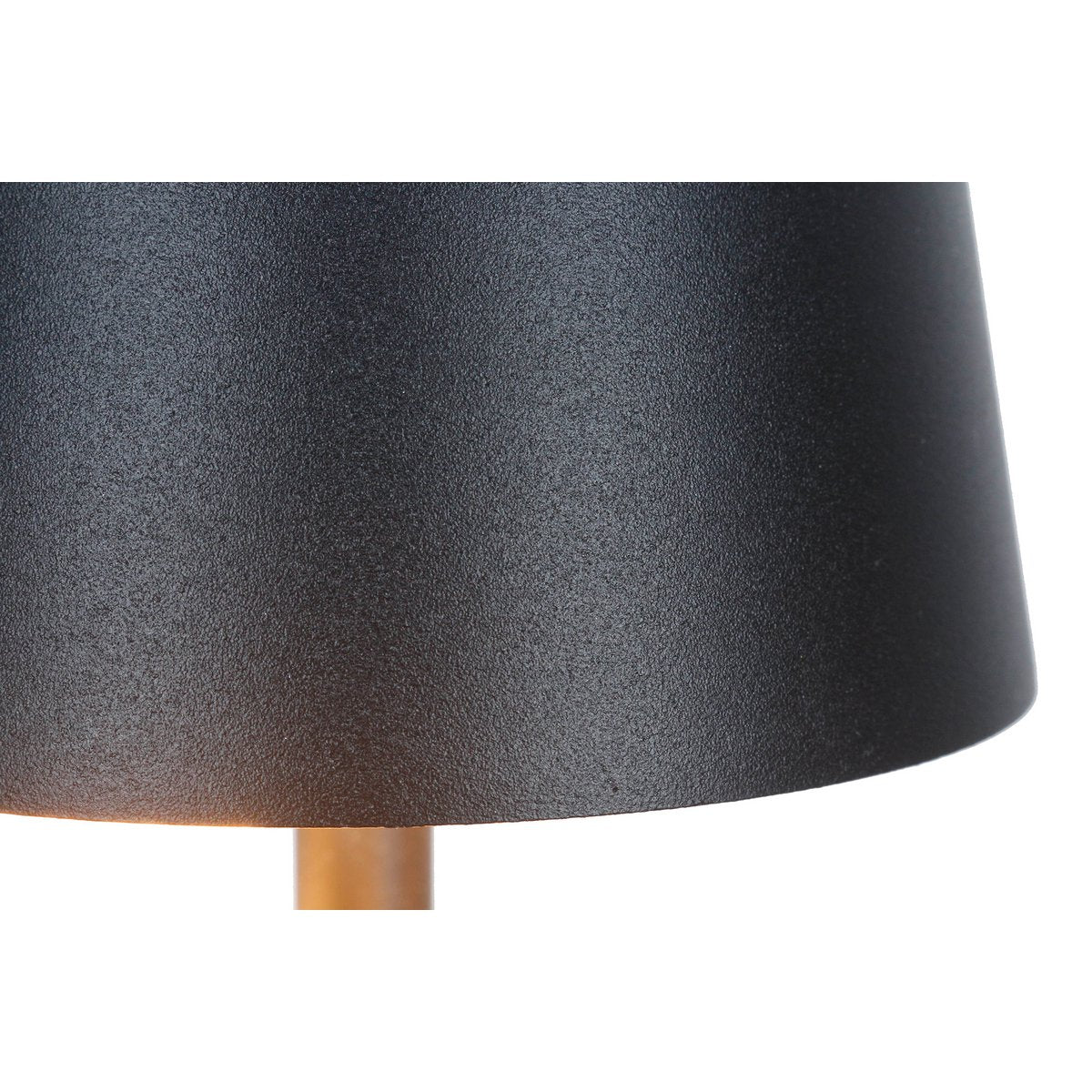 Tischleuchte 29 cm Natur/Schwarz mit LED-Akku