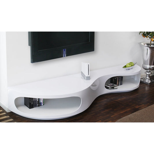 Low board 200x50x30 cm white