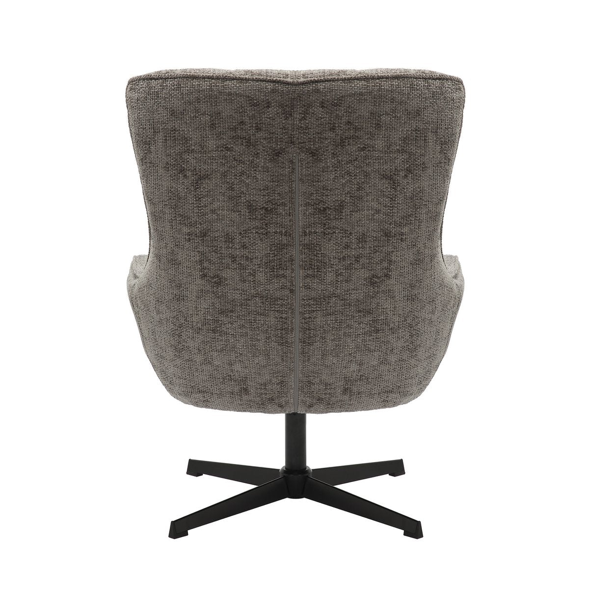 Armchair chenille fabric dark gray