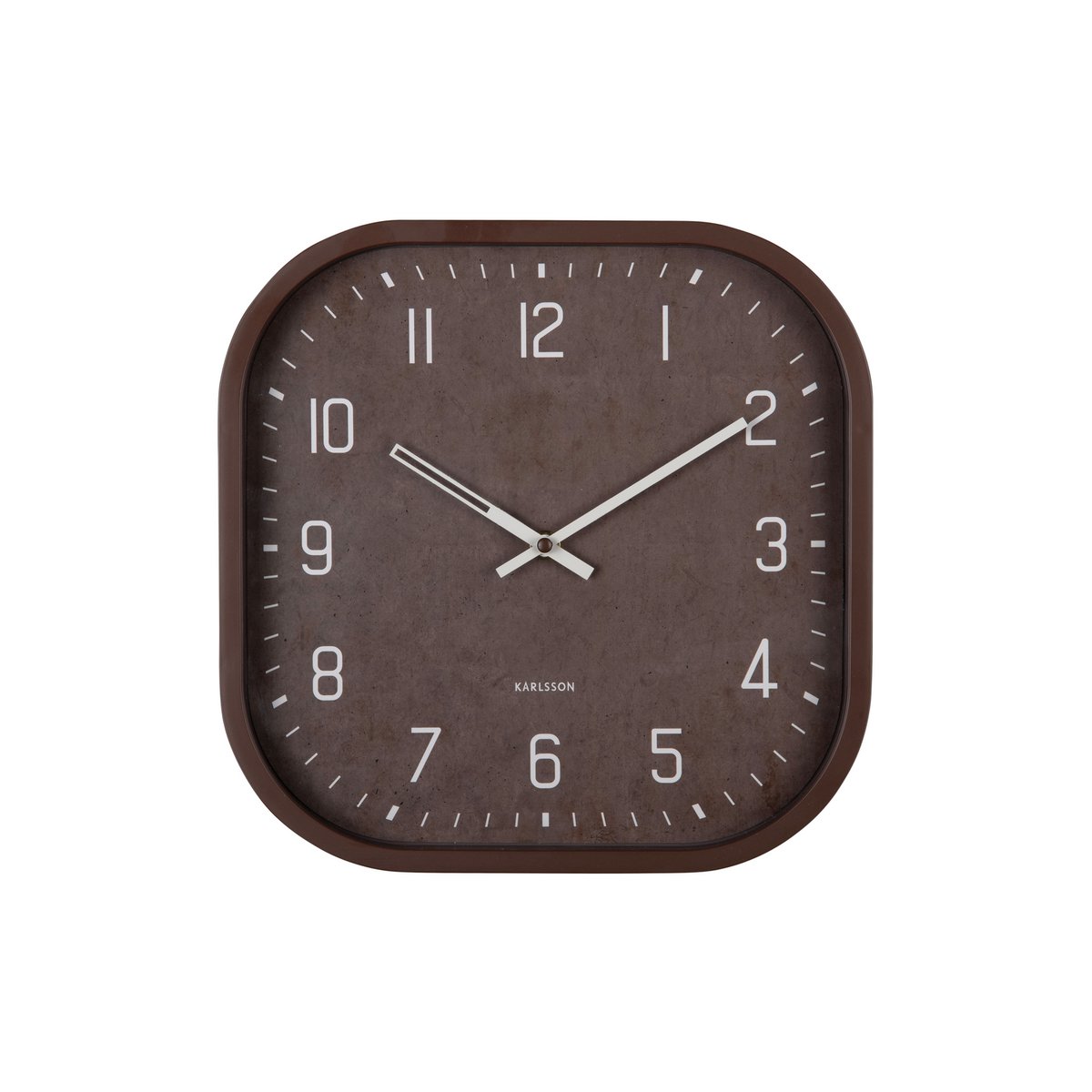 Quadratische Elementar-Wanduhr