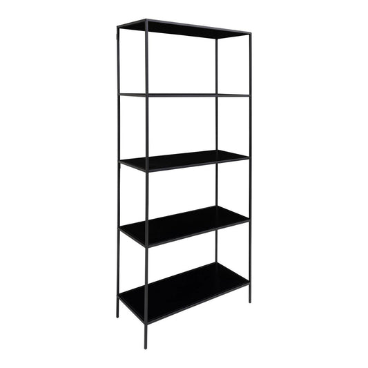 Vita Regal, 5 Regale, Metall, schwarz, 80x36x170 cm