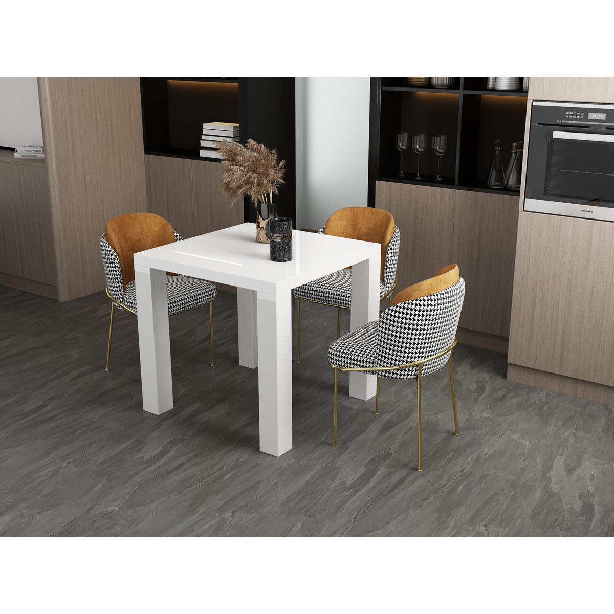 Dining table 80x80 cm white