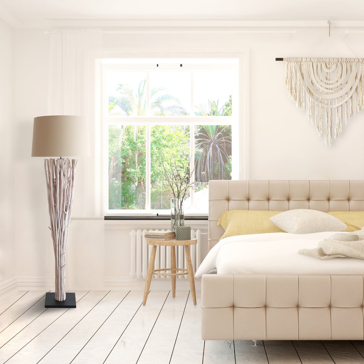 Floor lamp Driftwood White Wash 175 cm