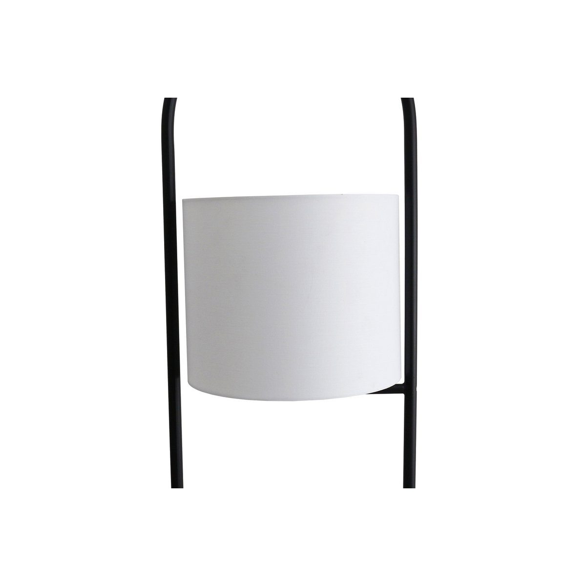 Floor lamp acacia wood natural/white 153 cm