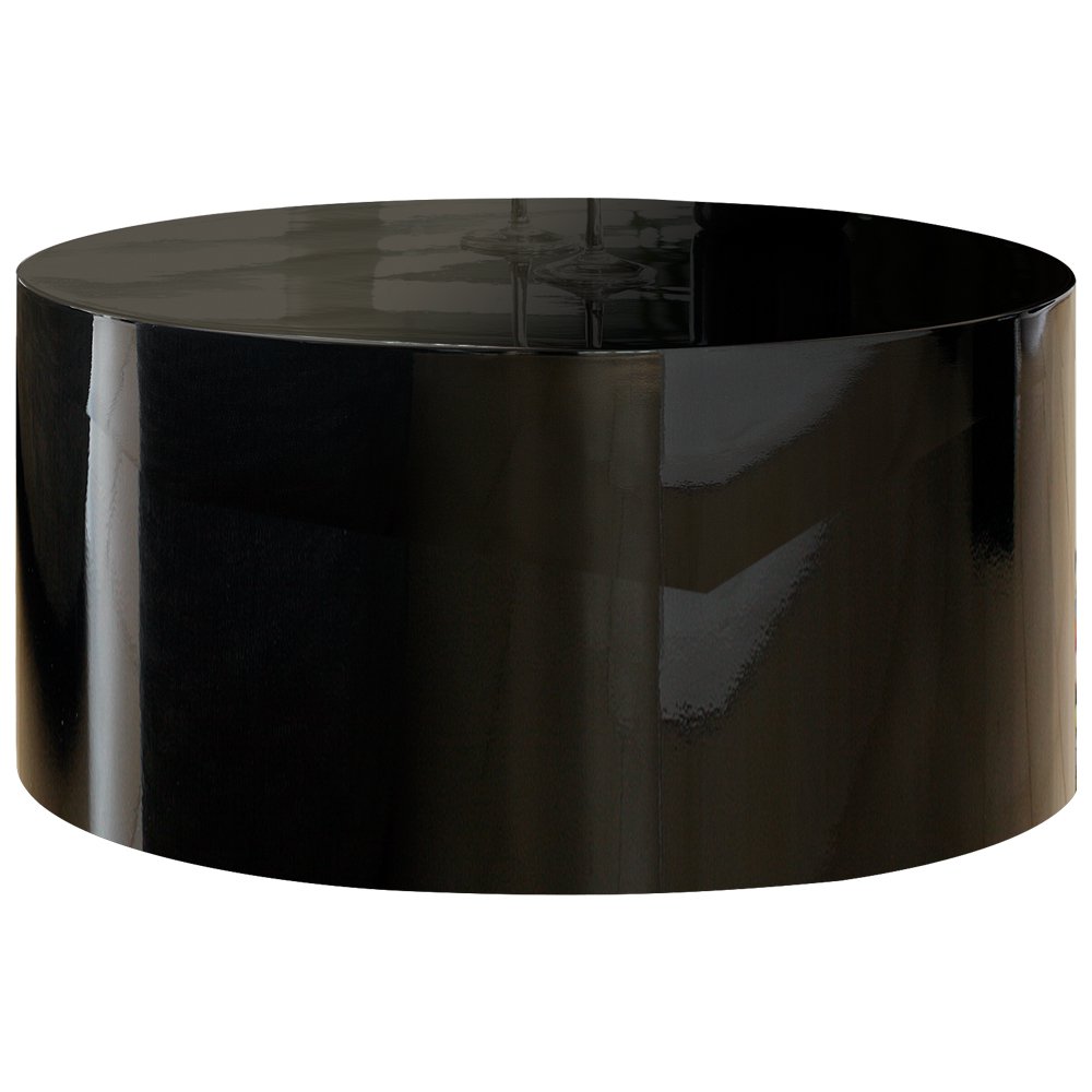 Coffee table Ø 60 cm round black