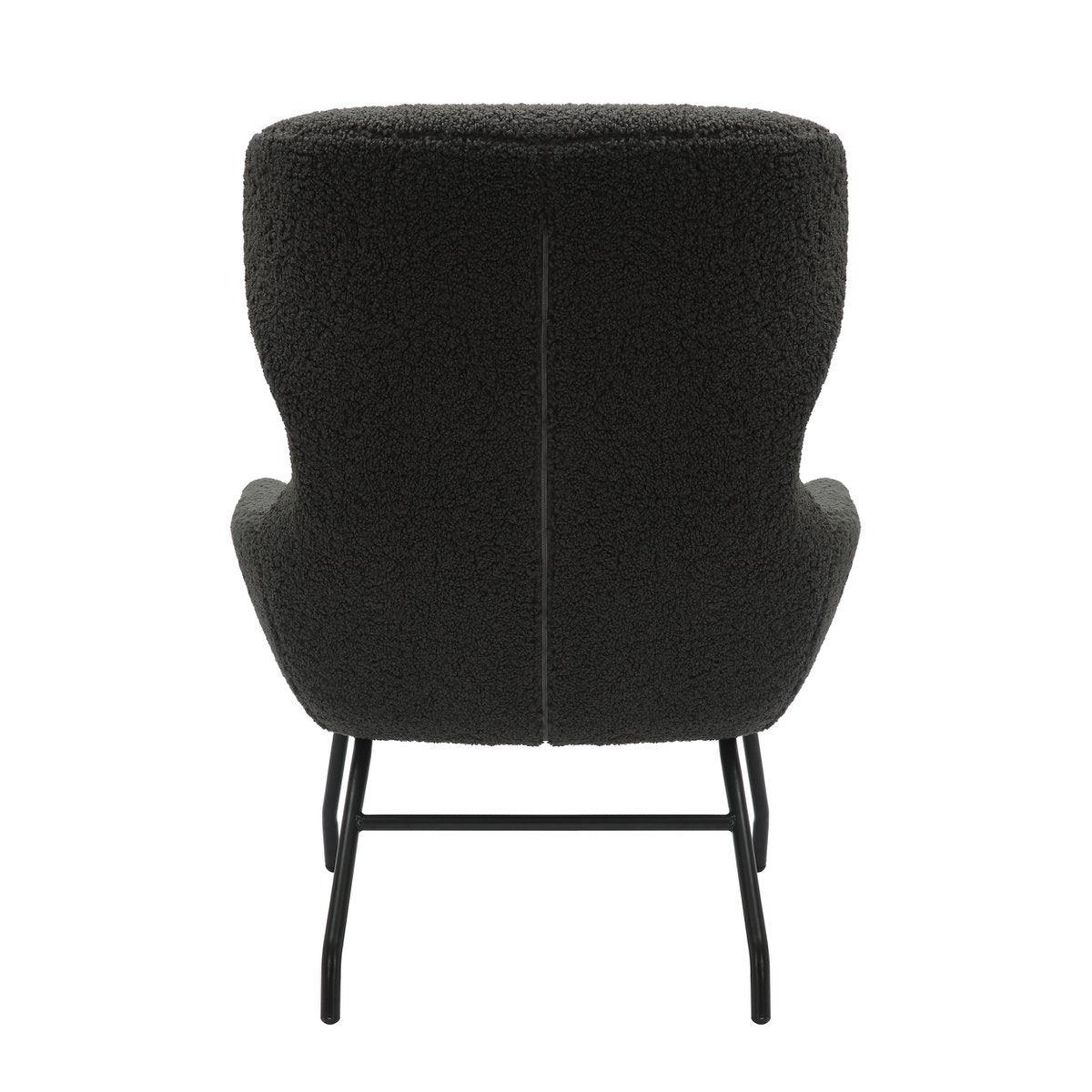 Sessel und Hocker Set Teddyfell Anthrazit