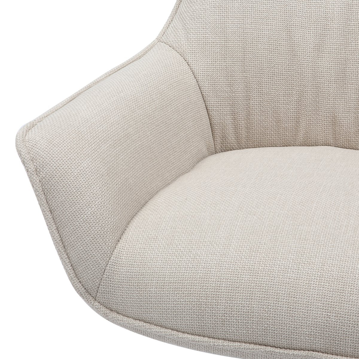 Armchair structural fabric beige