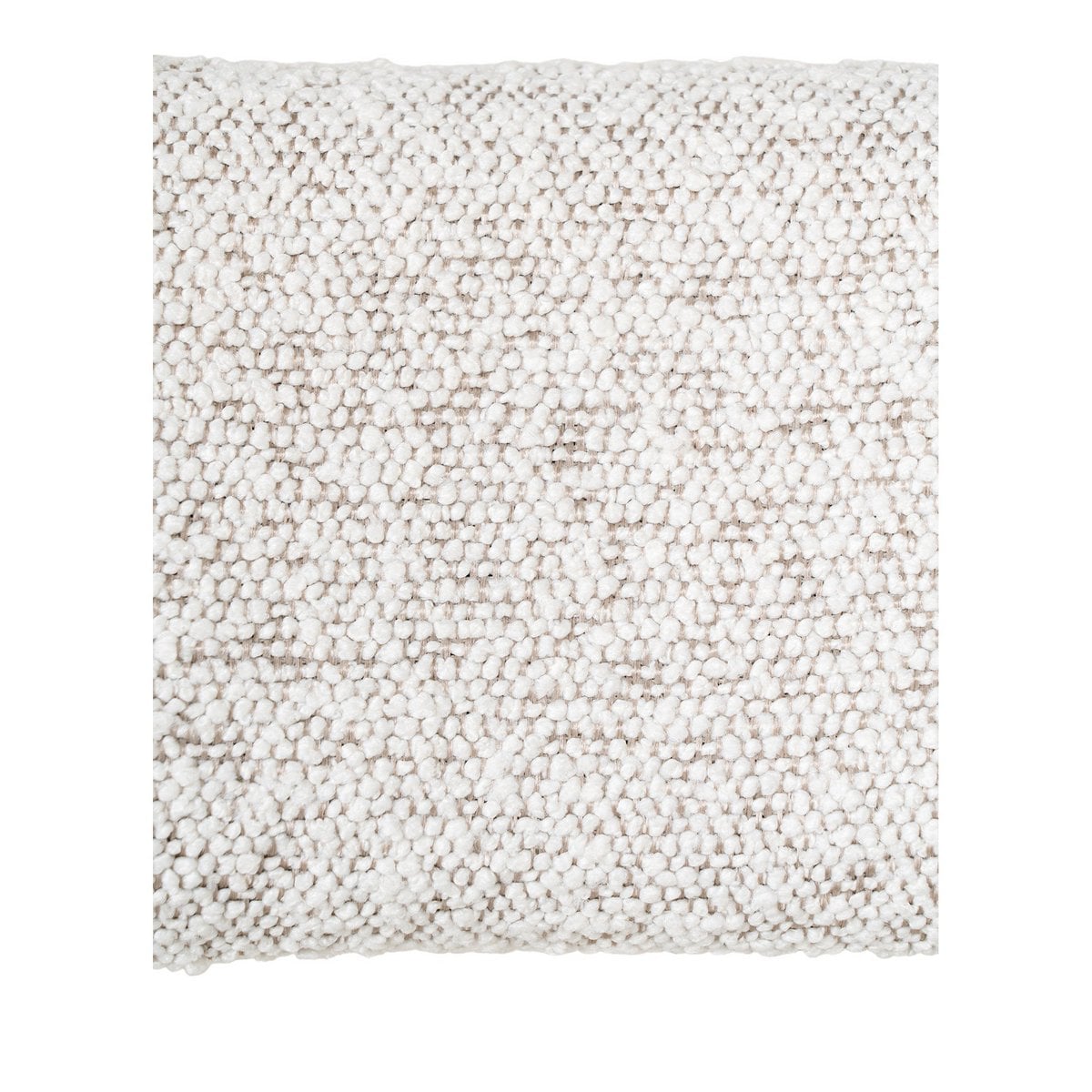 Badalona Esszimmerstuhl – Weißes Bouclé, schwarze Beine – 2er-Set