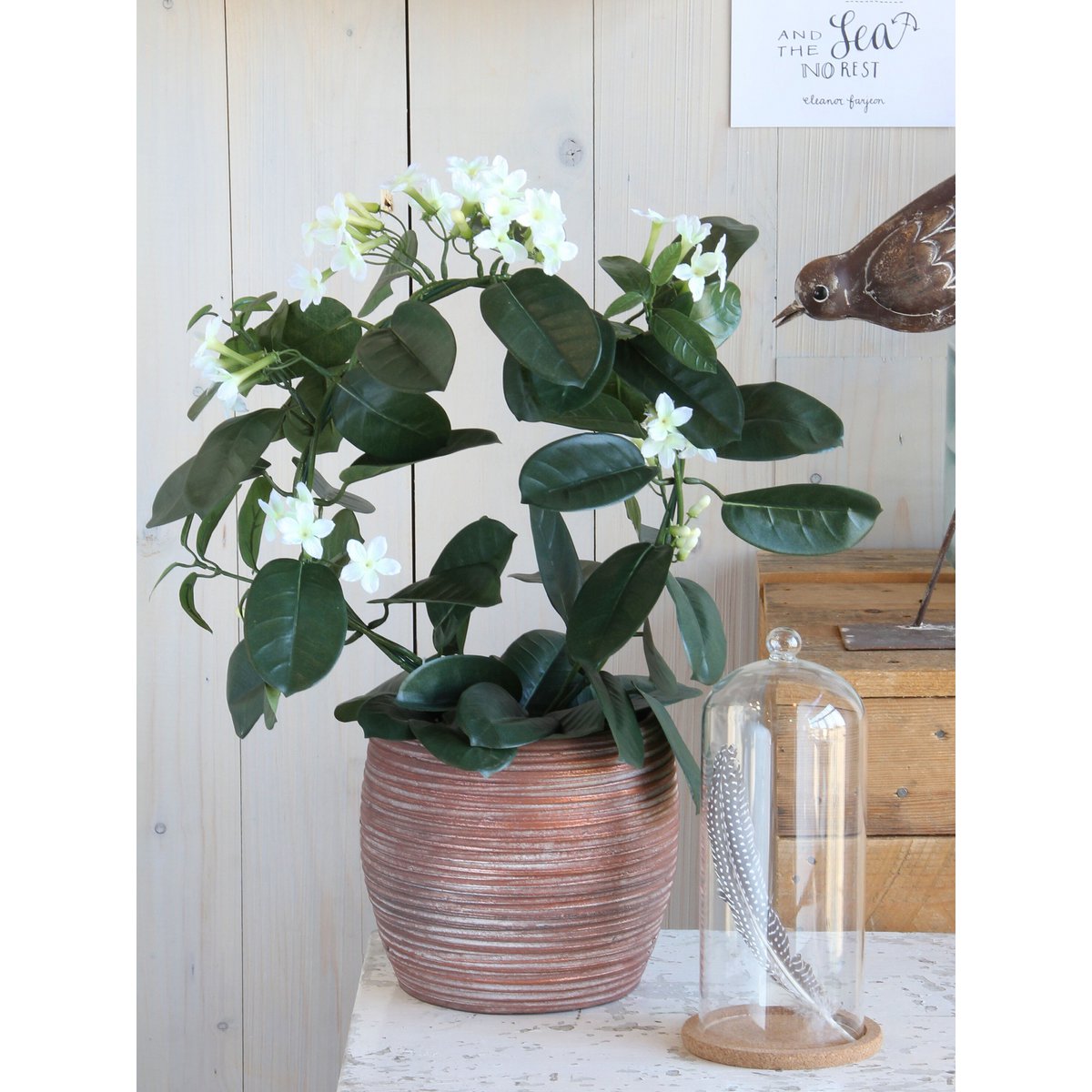 Kunstplant Stephanotis Wit