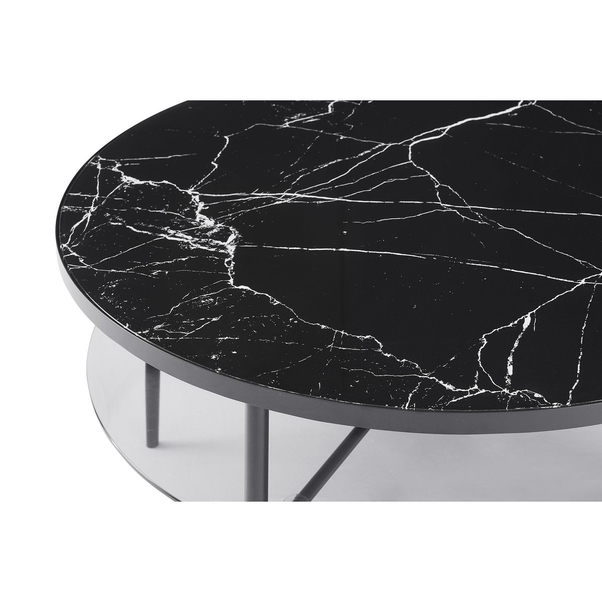 Coffee table Ø 81 cm black
