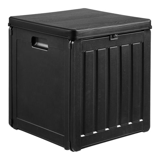 Sobra Kissenbox, Kunststoff, schwarz, 42,8x42,8x46,4 cm, 76 L