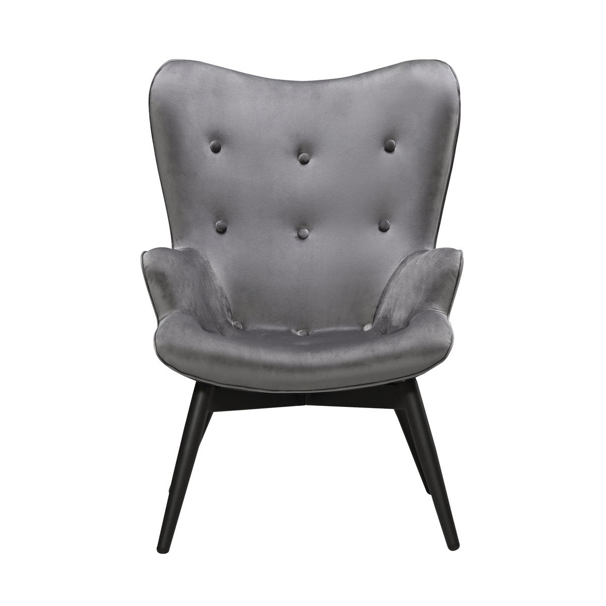 Armchair gray velvet