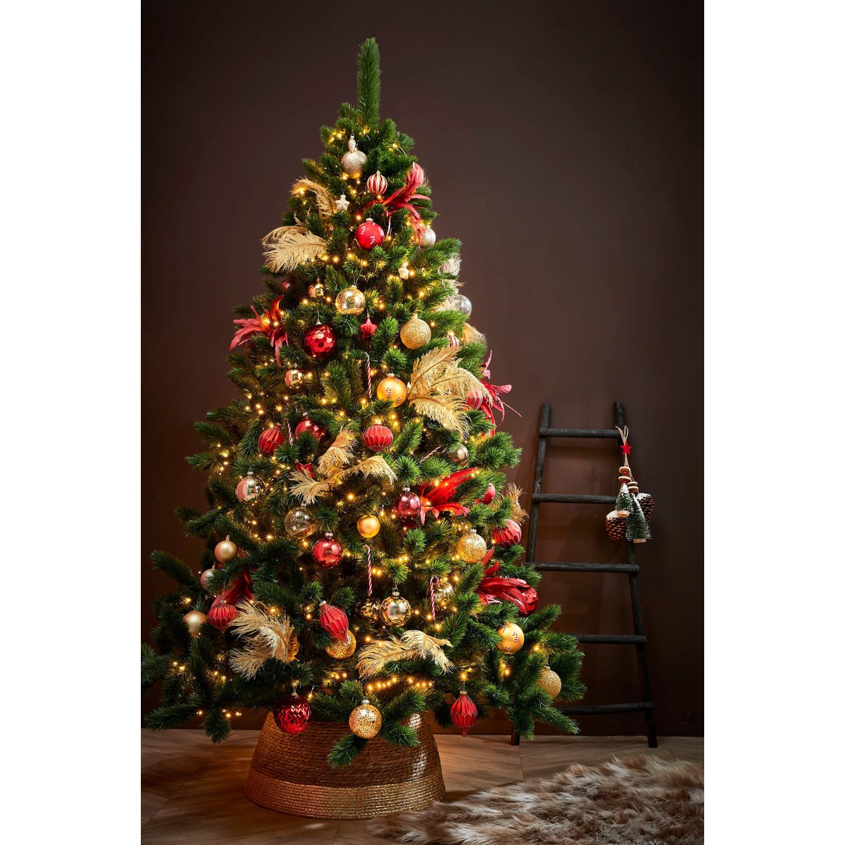 Weihnachtsbaumrock Gold