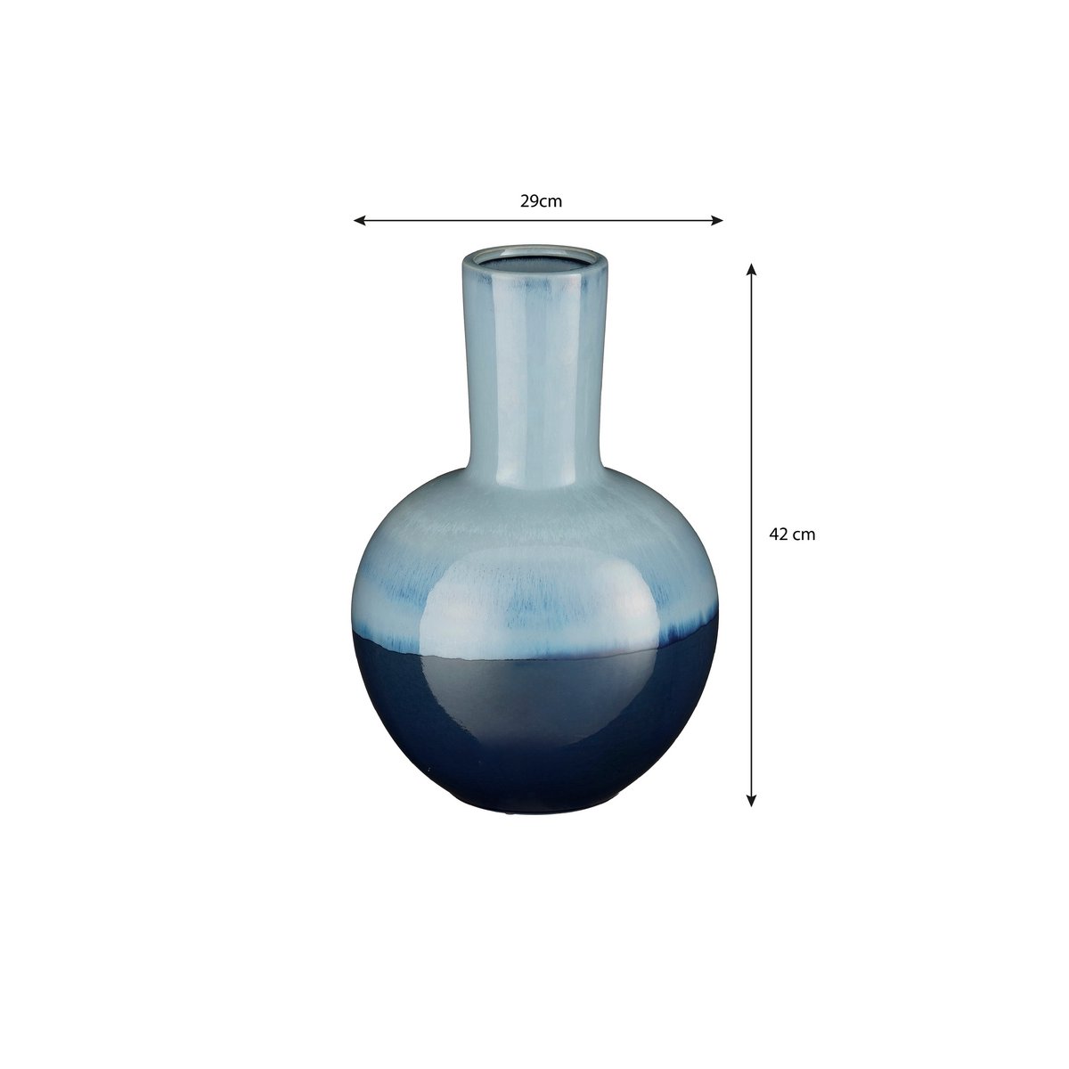 Vase Holm Blau