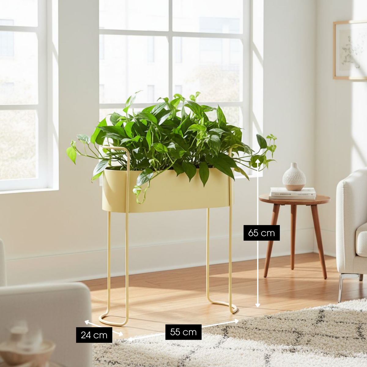 Blumentopf innen Moritz Beige