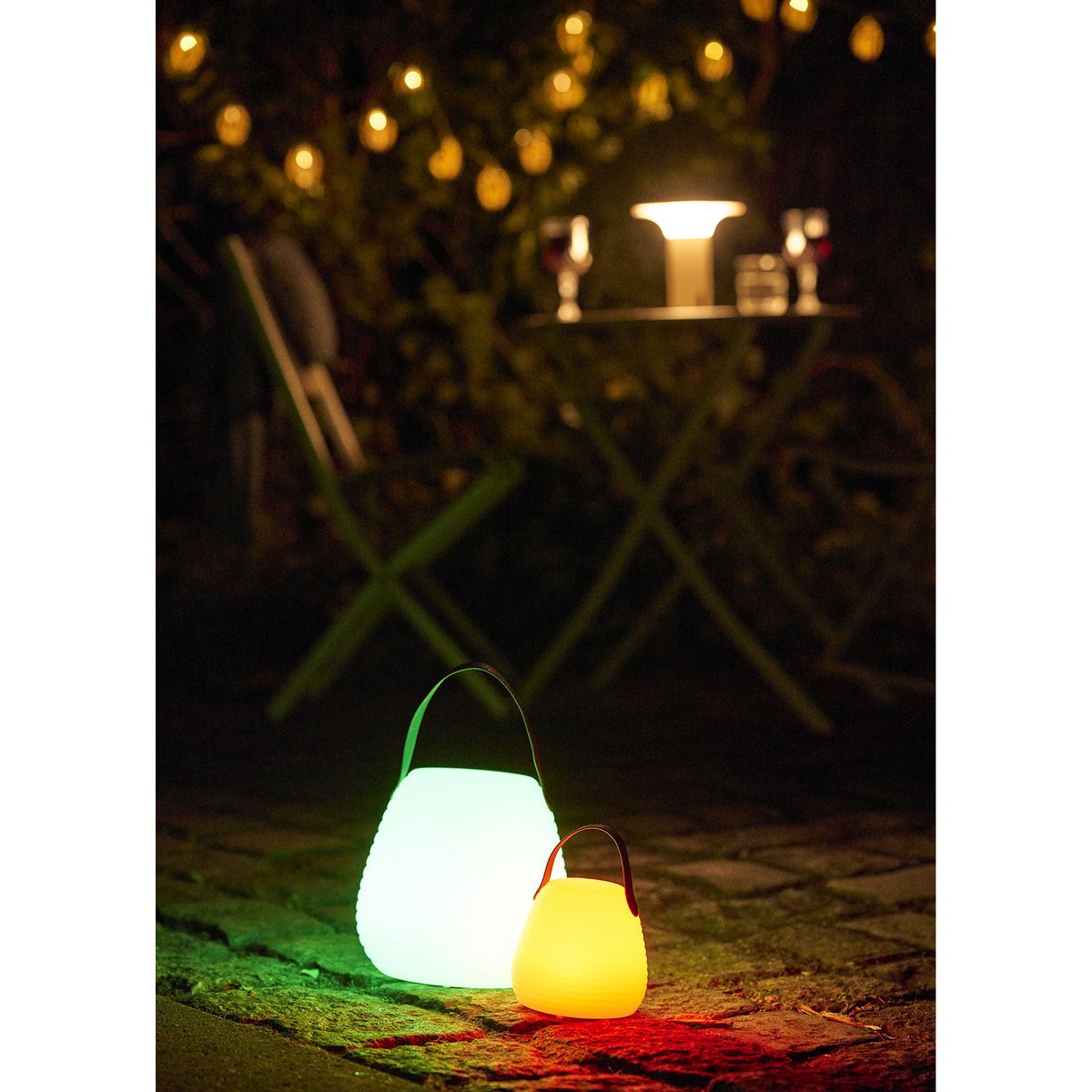 Derry LED-Lampe, wiederaufladbar, weiß, ø21 cm