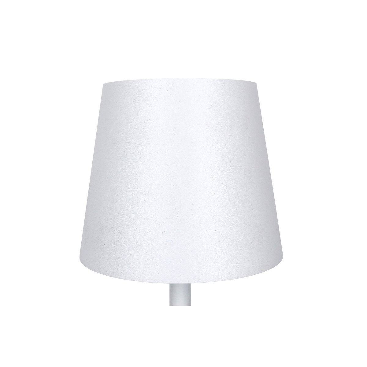 Tischleuchte 29 cm Natur/Weiß mit LED-Akku