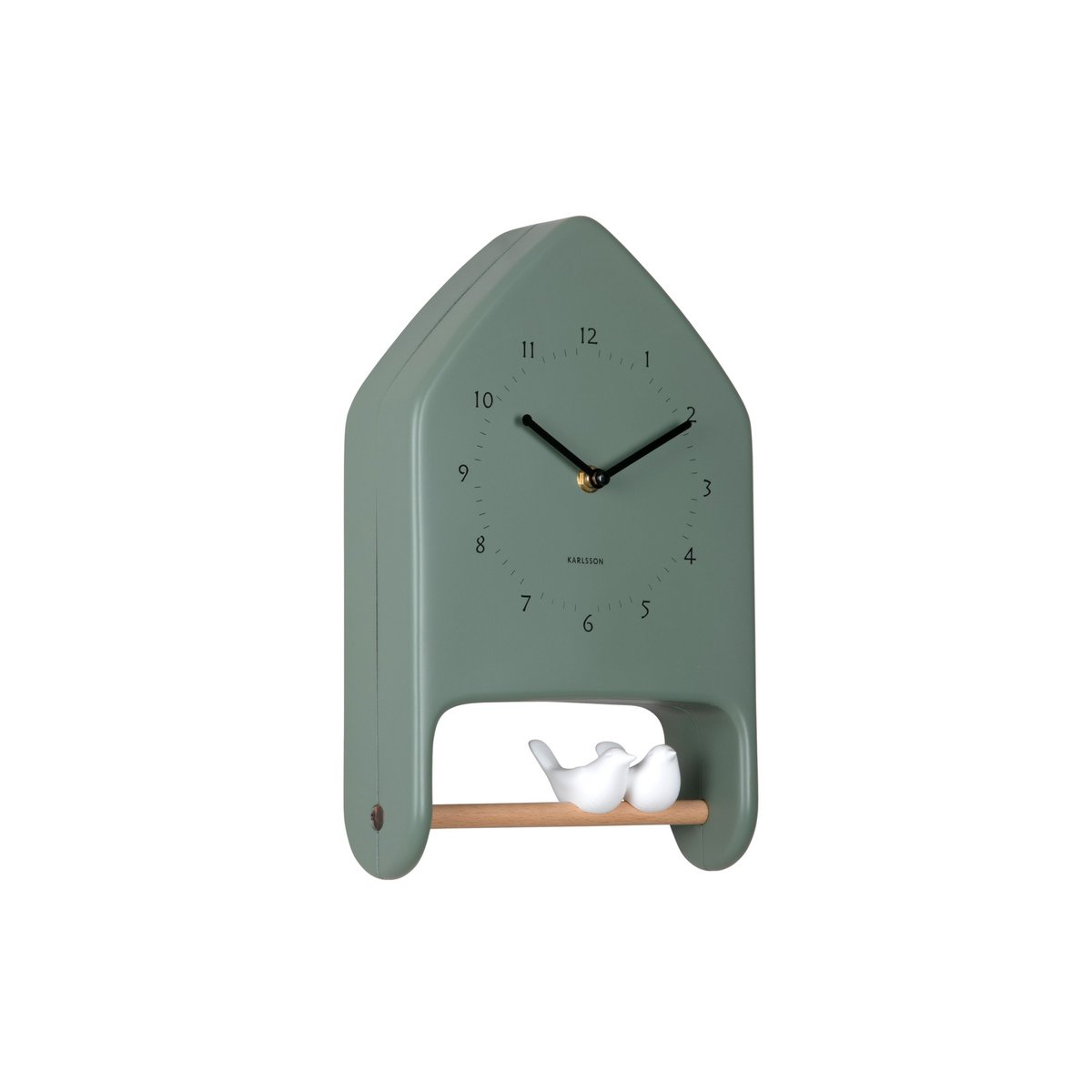 Wanduhr Liebesvögel