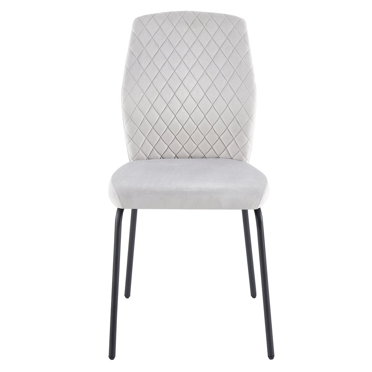 Chair set of 2 light gray