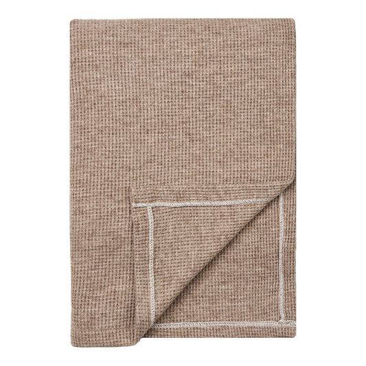 Puno-Plaid, Taupe, 130x156 cm
