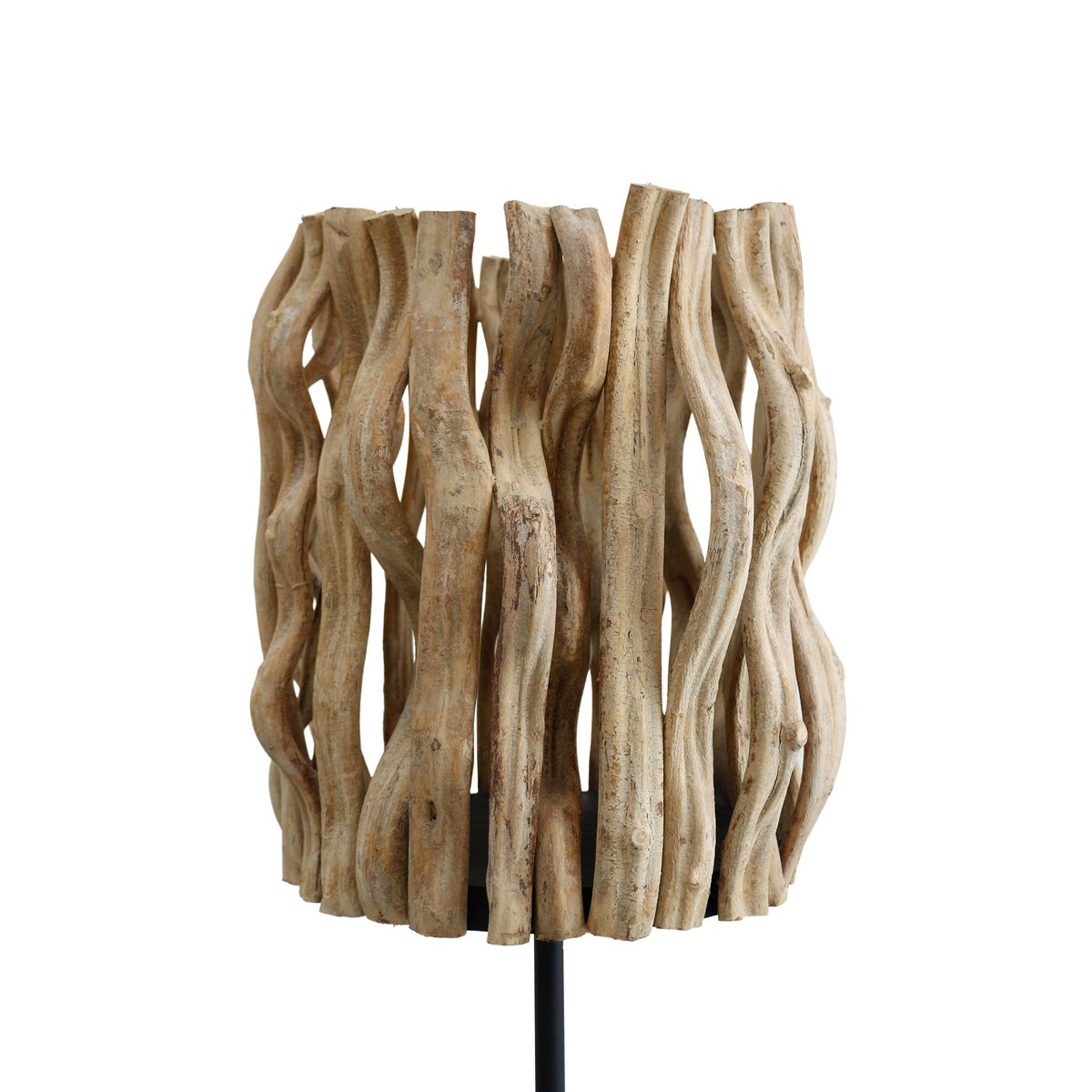 Floor lamp driftwood natural/black 140 cm