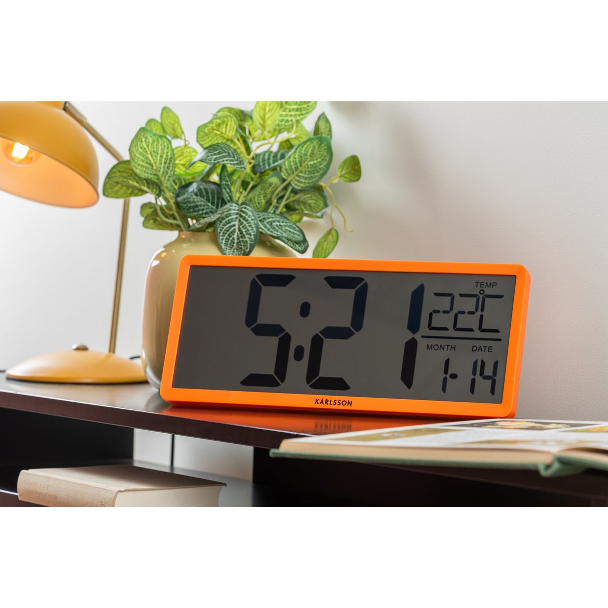 Wand-/Tischuhr Retro LCD