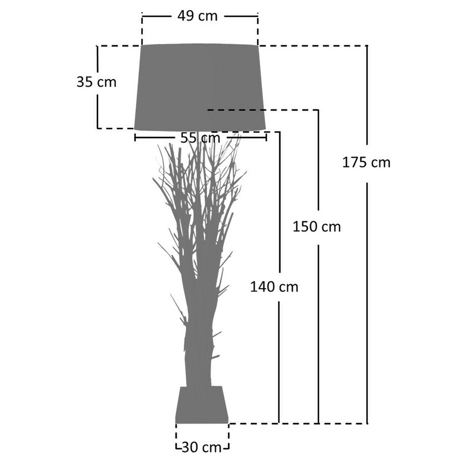 Floor lamp Driftwood White Wash 175 cm