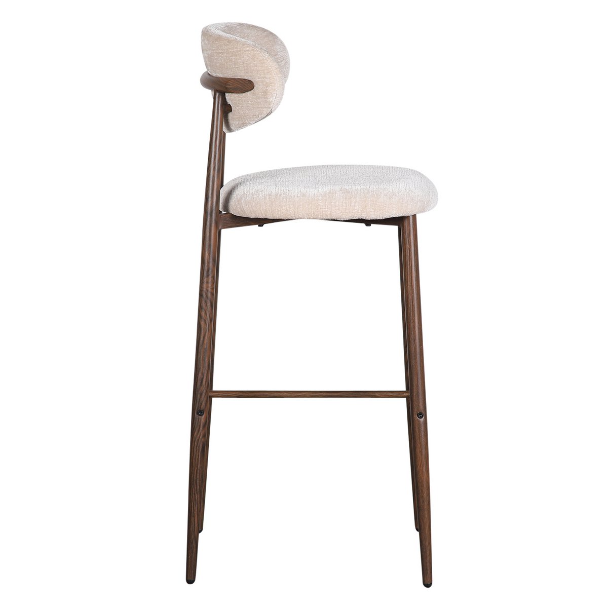 Japandi Bar Stuhl Tan (Set von 2)