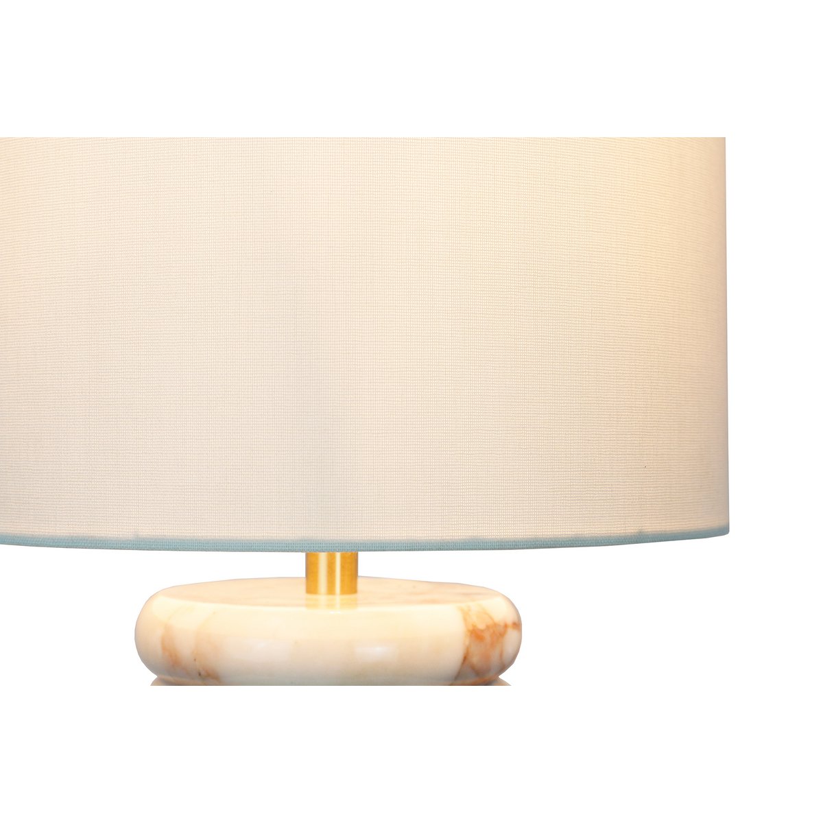 Table lamp marble/linen beige