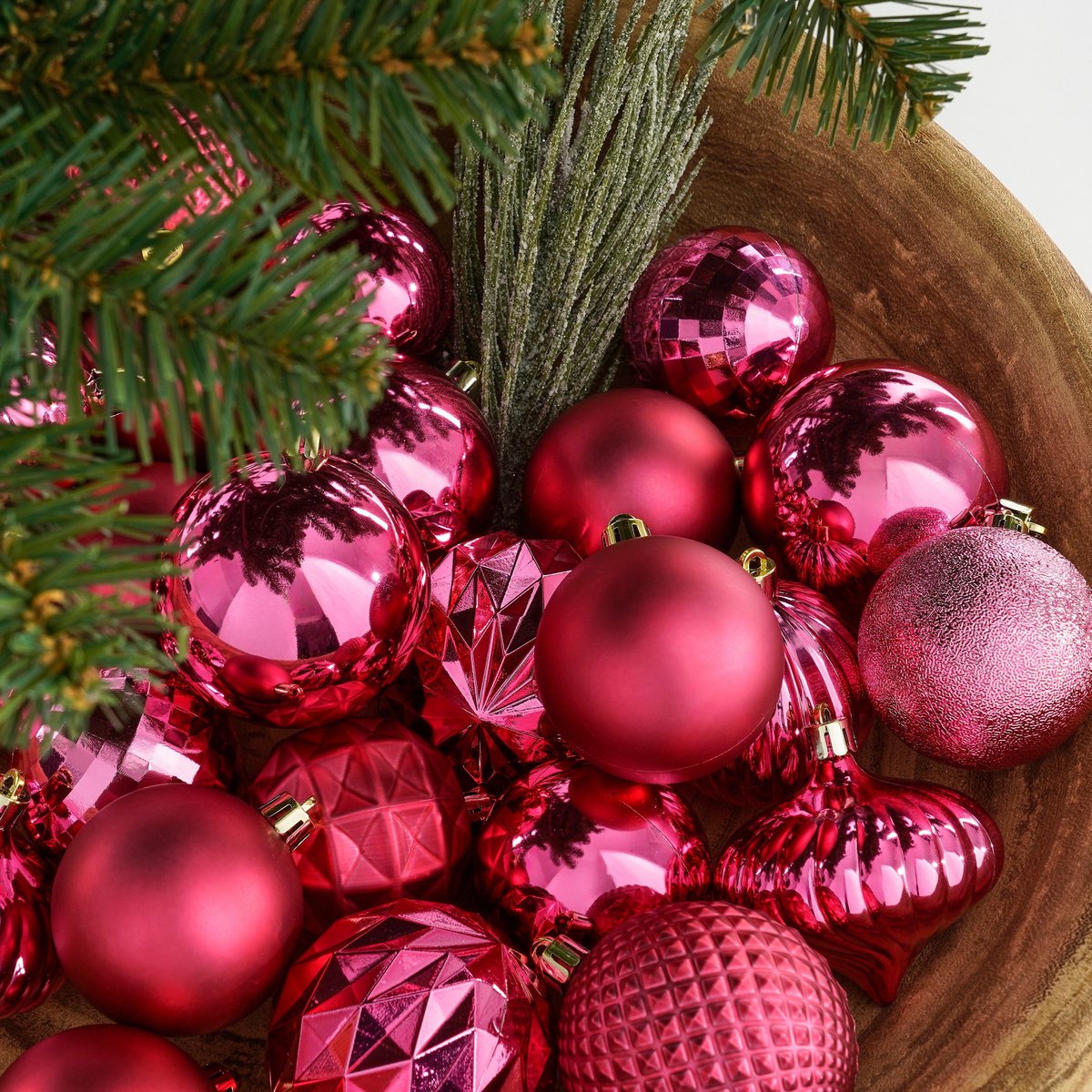 Weihnachtskugel-Set Unzerbrechliche Kugeln Fuchsia