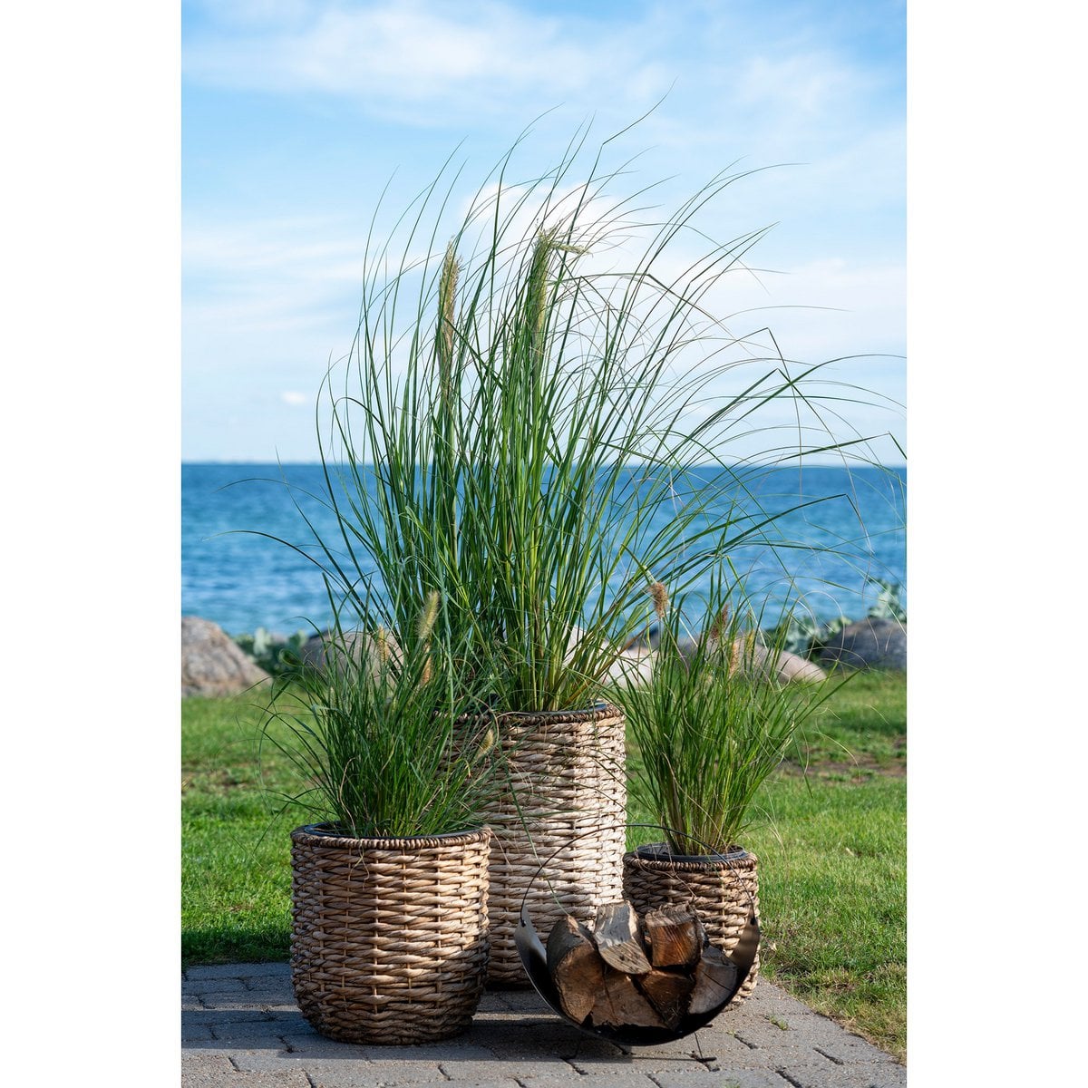 Tires Log Holder - Holzhalter, Stahl, schwarz, 40x35x33,5 cm