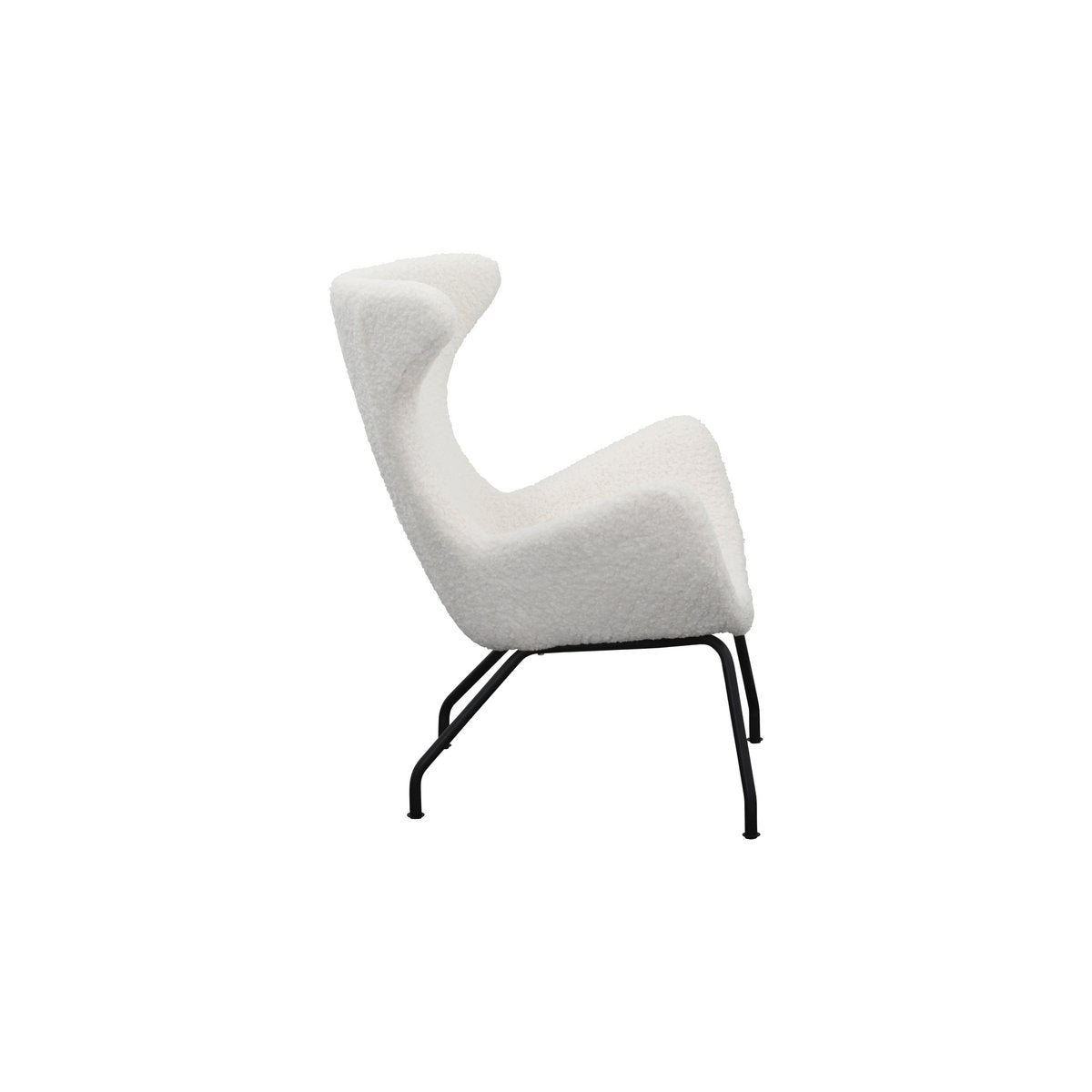 Relax armchair teddy fur white