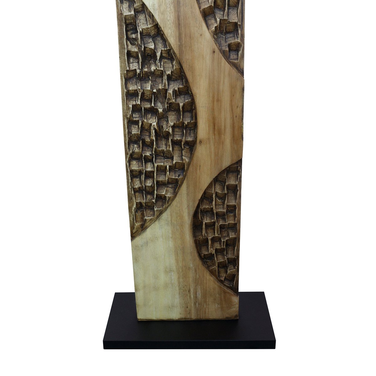 Stehleuchte Akazie/Leinen Natur 171 cm